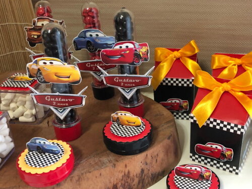 Kit Festa Carros Disney 66 Peças