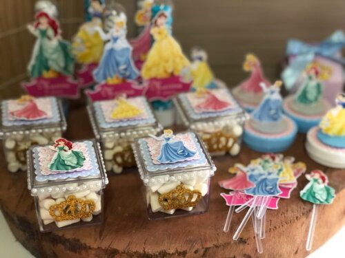 Kit Festa Princesas Disney 66 Peças