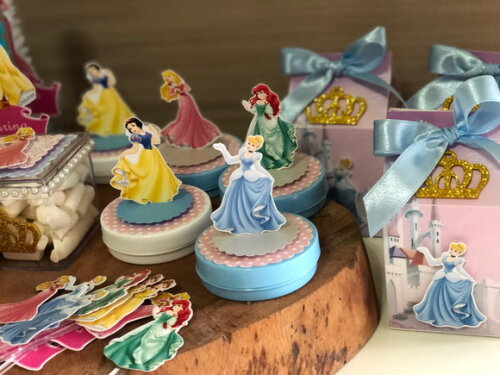 Kit Festa Princesas Disney 66 Peças