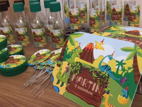 Kit Festa Dinossauro 60 Peças