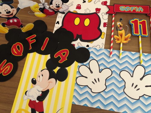 Kit Festa Mickey 11 Peças