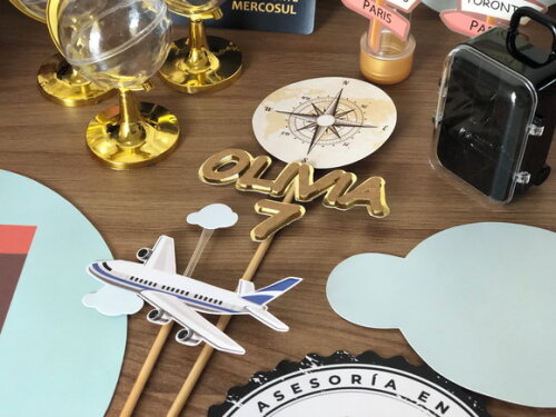 Kit Festa Volta ao Mundo Viagem