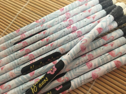 Lápis Personalizado Flamingo