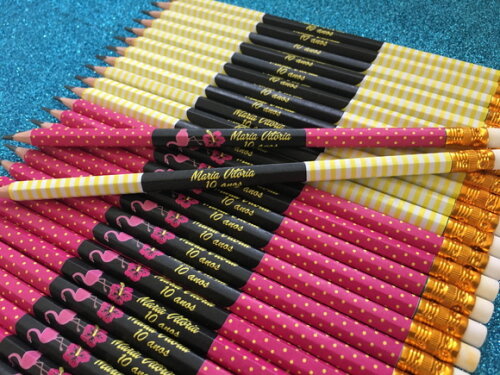 Lápis Personalizado Flamingo