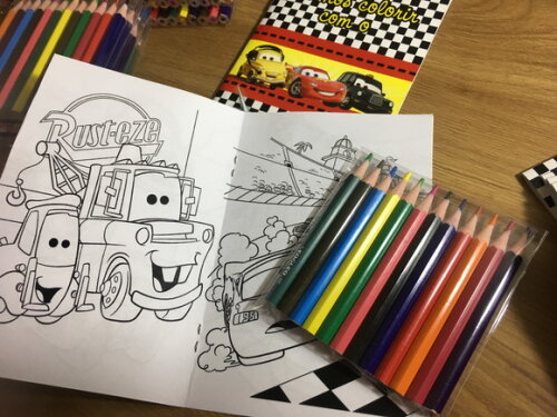 Livrinho Colorir Carros c/lápis mini