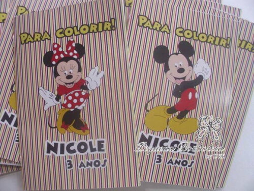 Livrinho Colorir Minnie vermelha