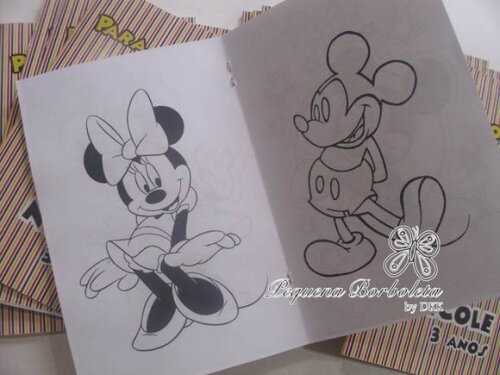 Livrinho Colorir Minnie vermelha