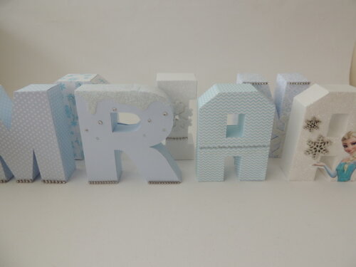 Nome em Letras 3d Frozen