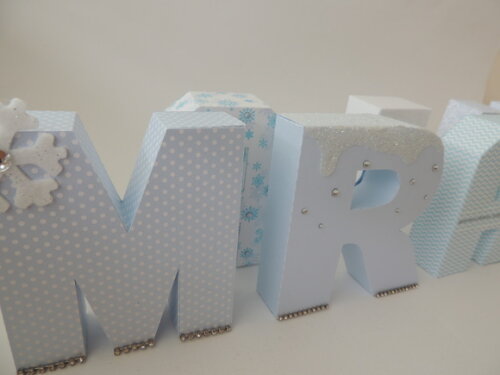 Nome em Letras 3d Frozen