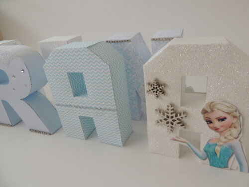 Nome em Letras 3d Frozen