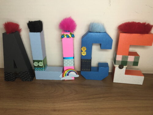 Nome Em Letras 3d Trolls