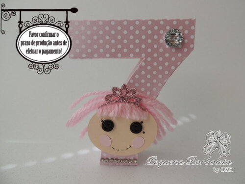 Número ou Letra 3d Lalaloopsy - Jewel