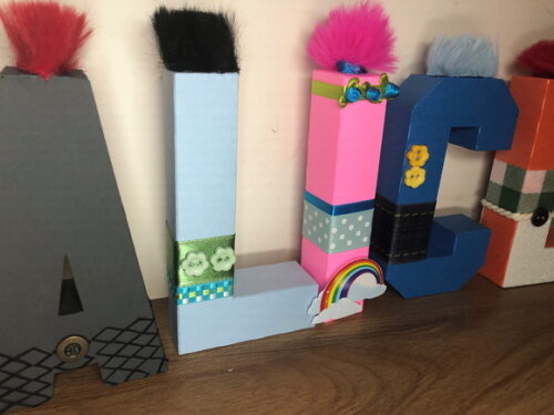 Nome Em Letras 3d Trolls