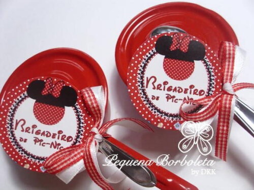Panelinha Esmaltada Minnie Vermelha