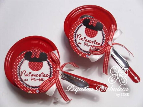 Panelinha Esmaltada Minnie Vermelha