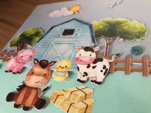 Pasta Catálogo Fazendinha Cute Aquarela (plastificada)
