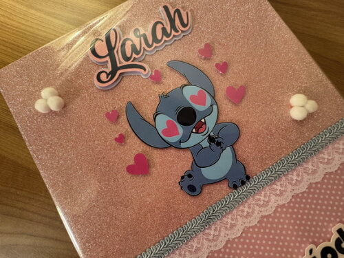 Pasta Catálogo Stitch (plastificada) Rosa