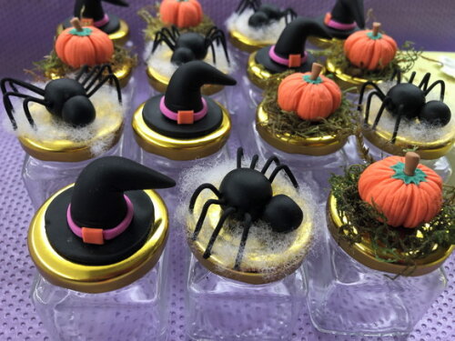 Potinho Vidro 60ml Luxo Halloween