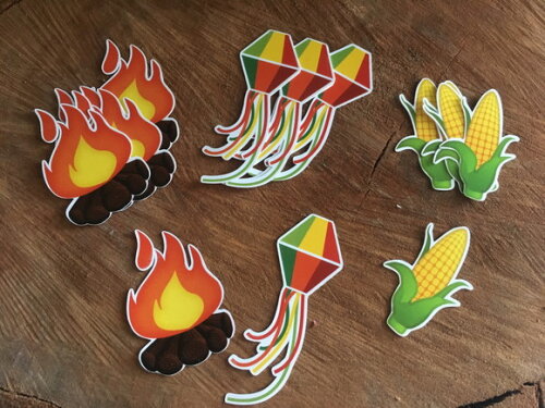 Pronta Entrega! 50 Apliques "m" Festa Junina