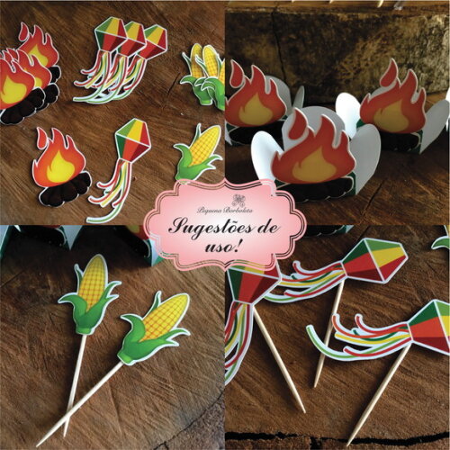 50 Apliques M Festa Junina