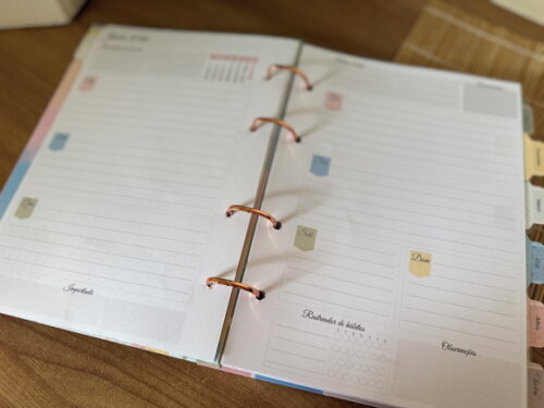 Fichário Planner Colegial Plus Blossom