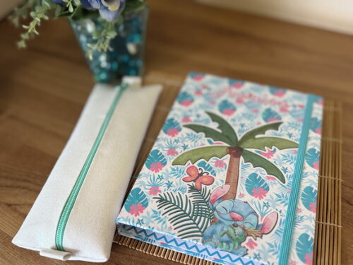 Pronta Entrega! Kit Stitch - Pasta + Estojo