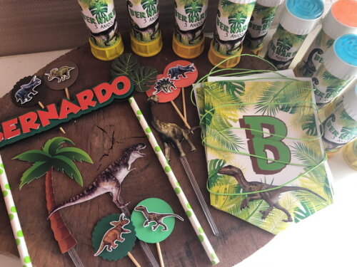 Kit Festa Dinossauro 34 peças