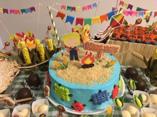 Topo de Bolo Festa Junina
