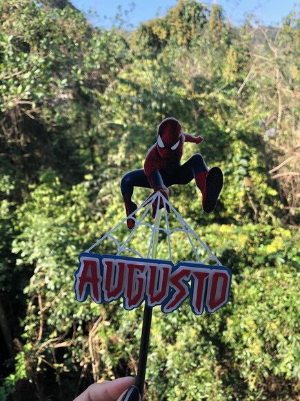 Topo de Bolo Homem Aranha Spiderman