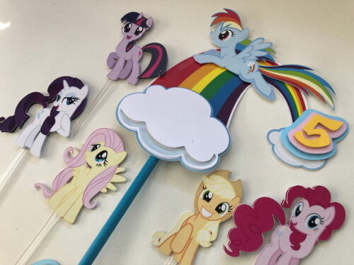 Topo de Bolo Luxo My Little Pony