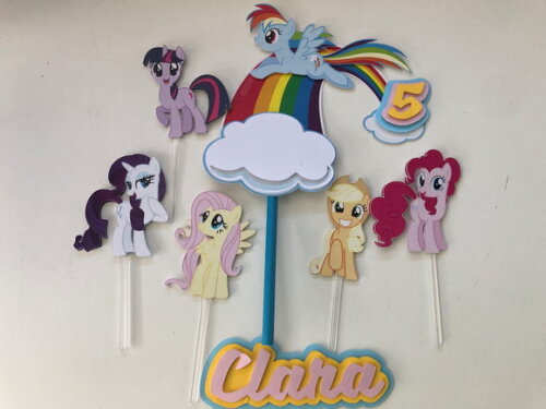 Topo de Bolo Luxo My Little Pony