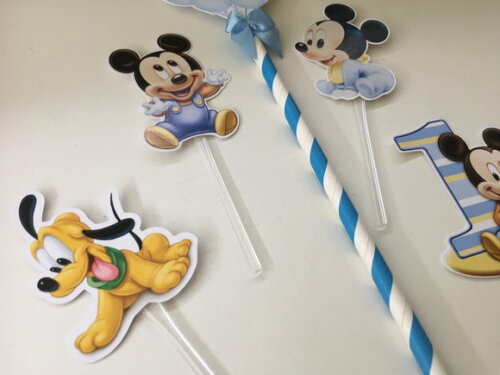 Topo de Bolo Mickey Baby Mesversário