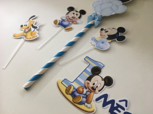 Topo de Bolo Mickey Baby Mesversário