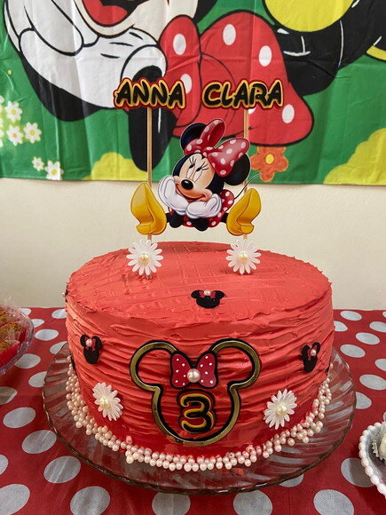 Topo de Bolo Minnie Luxo 13 Elementos