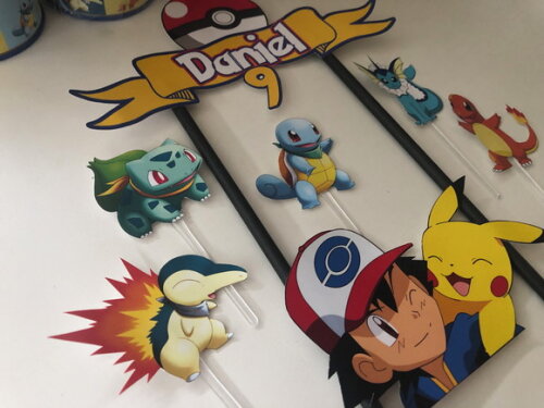 Topo de Bolo Pokémon