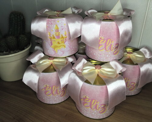 Tubolata 9x9cm Tema Princesa