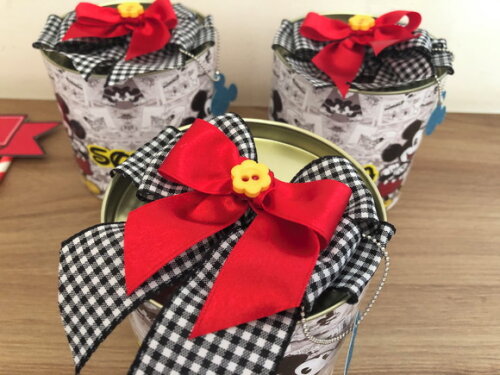 Tubolata 9x9cm Tema Mickey Menina
