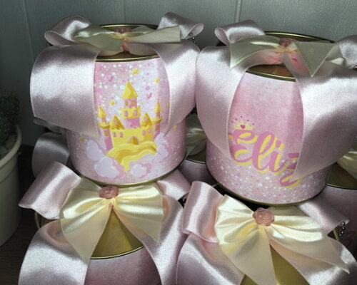 Tubolata 9x9cm Tema Princesa