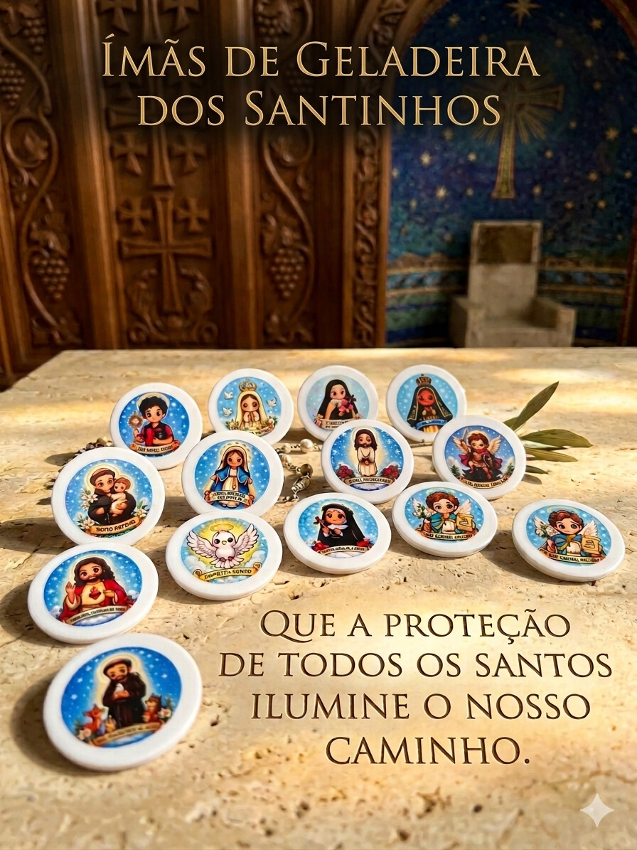 Imã de Geladeira de Santos Diversos