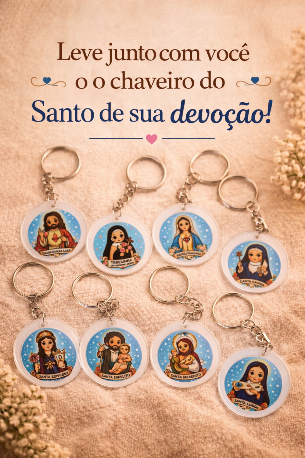 Mini Chaveiros de Santos