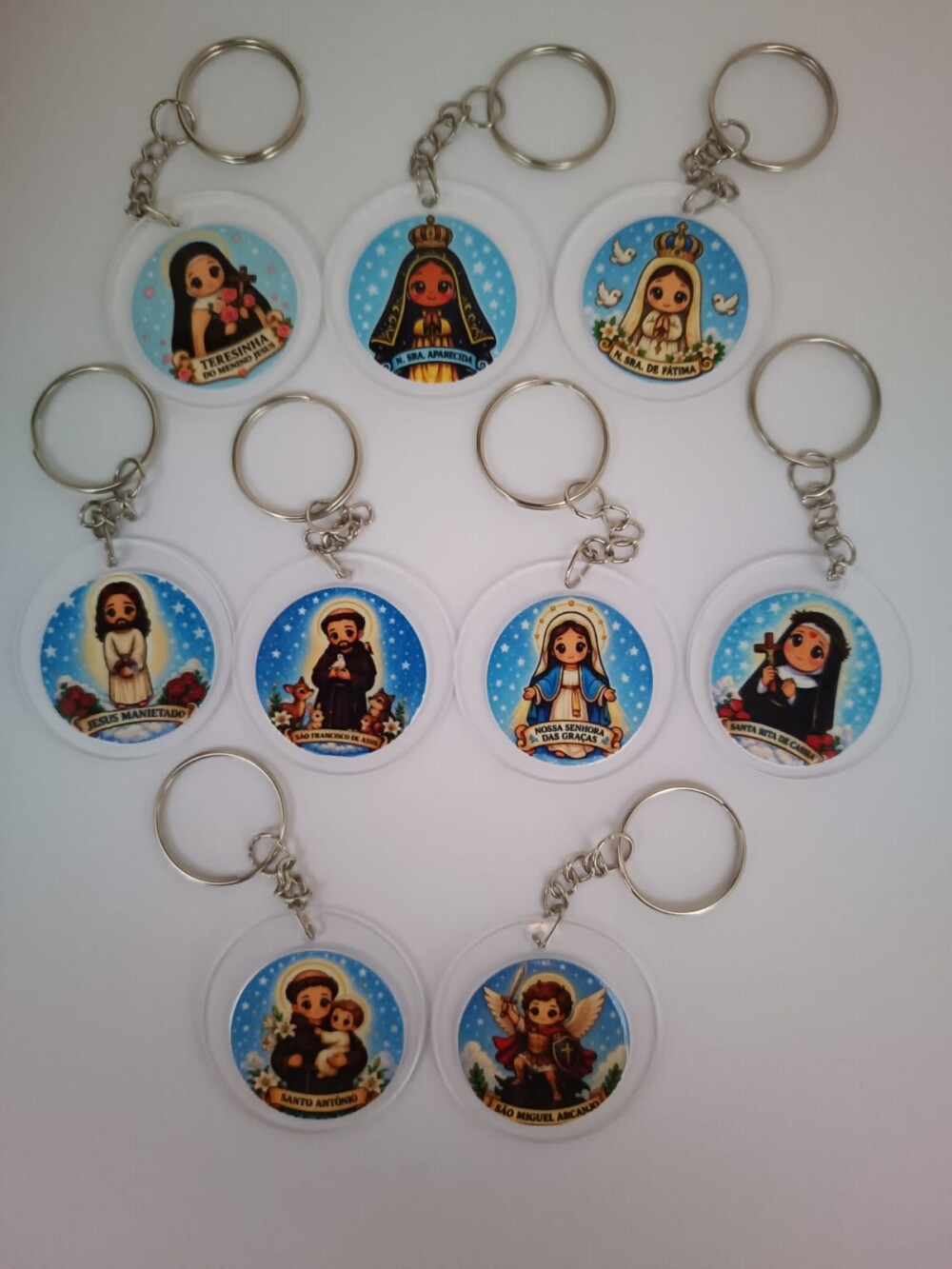 Mini Chaveiros de Santos