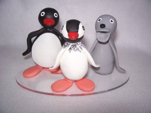 Topo de Bolo Pingu