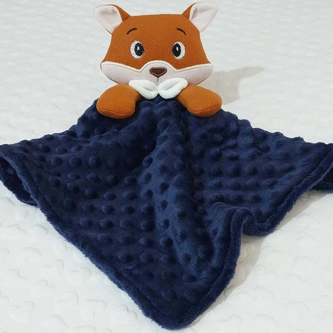 Naninha antialérgica para bebê com raposinha em soft