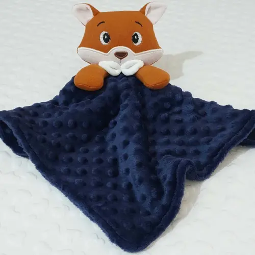 Naninha antialérgica para bebê com raposinha em soft