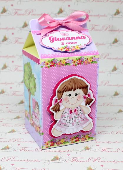 Caixa Milk Casa de Boneca de Pano