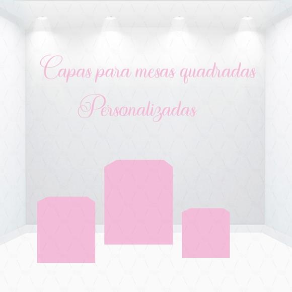 Capa de Mesa Retangulares/cubo Personalizado