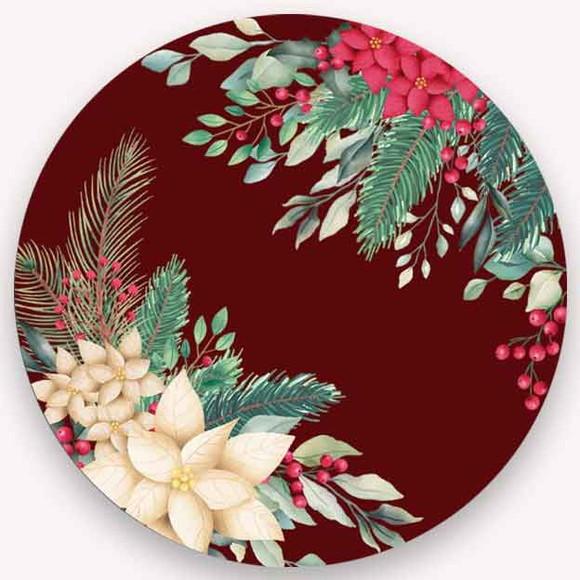 Capa de Sousplat Simples Tema Natal - 35cm