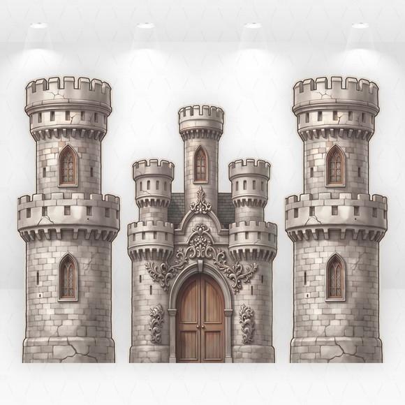 Cenário Display/totem Castelo Desmontável em mdf