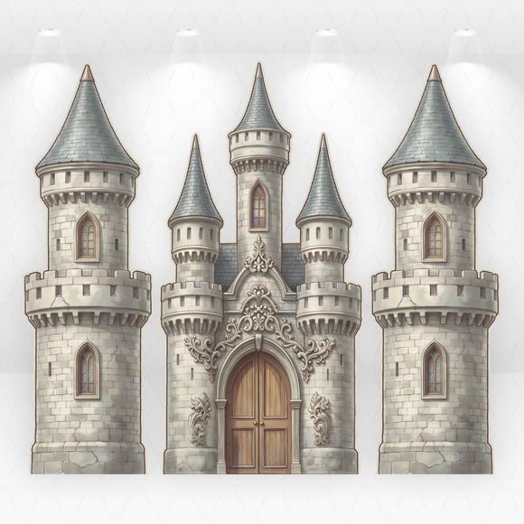 Cenário Display/totem Castelo Desmontável em mdf