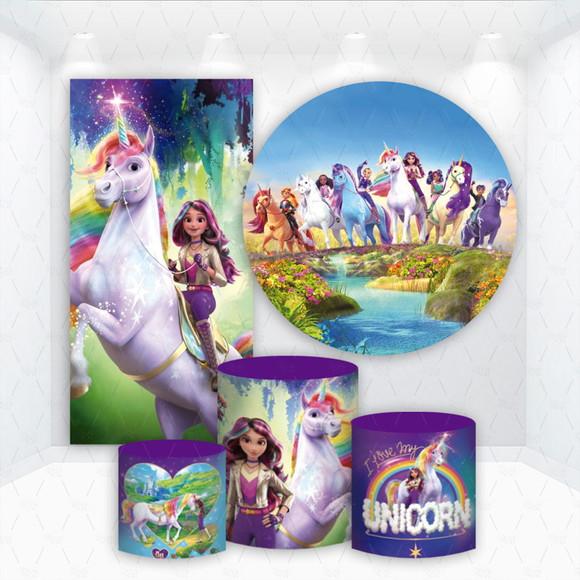 Conjunto de Capas de Painel e Cilindros Academia Unicornio